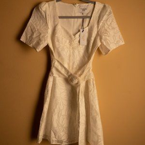 Chriselle Lim - off white dress